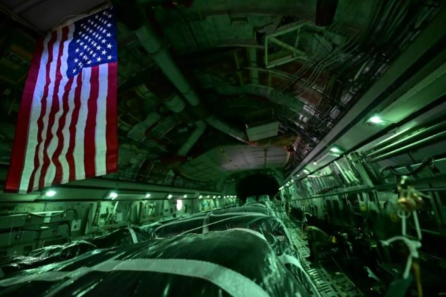 US Air Force Lieutenant Colonel Jeremy Anderson told AFP if a parachute failed to open they tried to make sure it ends up in the water - AFP
