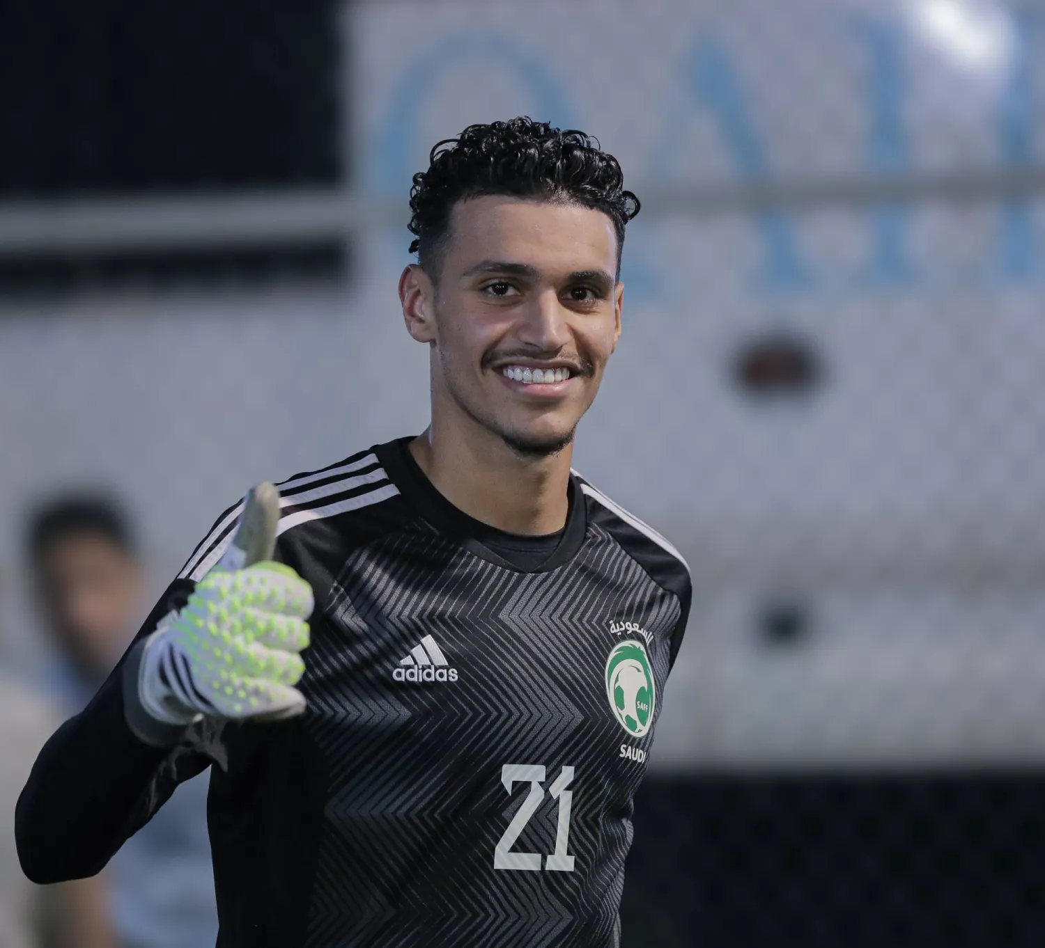 تألق المرمش يجعله ضمن الأسماء التي تعول عليها الحراسة السعودية (الشرق الأوسط)