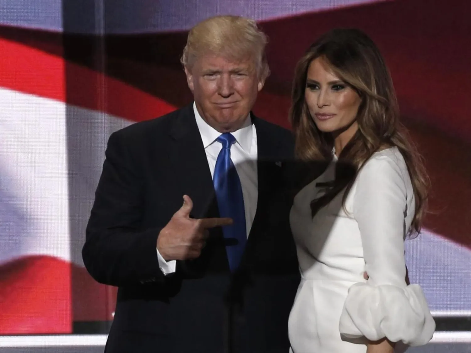 الرئيس الأميركي السابق دونالد ترمب وزوجته ميلانيا (رويترز)
