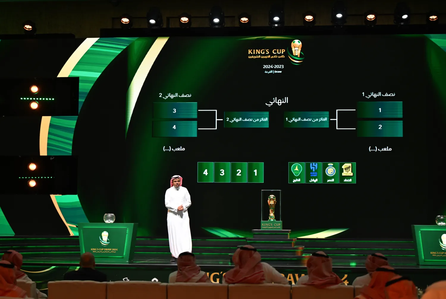 أقيمت مراسم قرعة كأس الملك بالعاصمة الرياض (تصوير: بشير صالح)