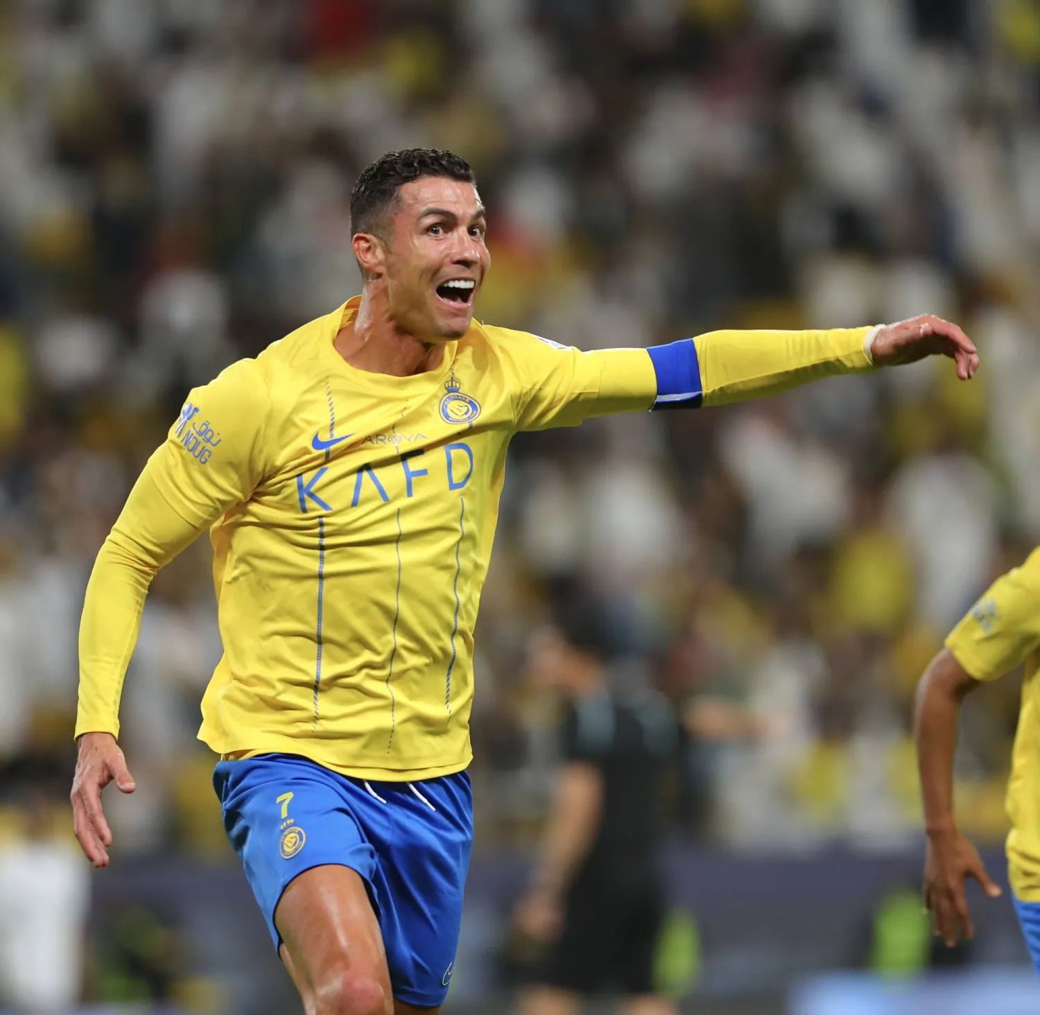 رونالدو مازال يحلق بصدارة الهدافين بعيدا في الدوري السعودي (تصوير: عبدالعزيز النومان)