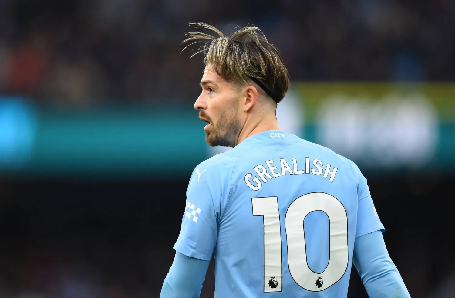 جاك غريليش لاعب وسط مانشستر سيتي (إ.ب.أ)