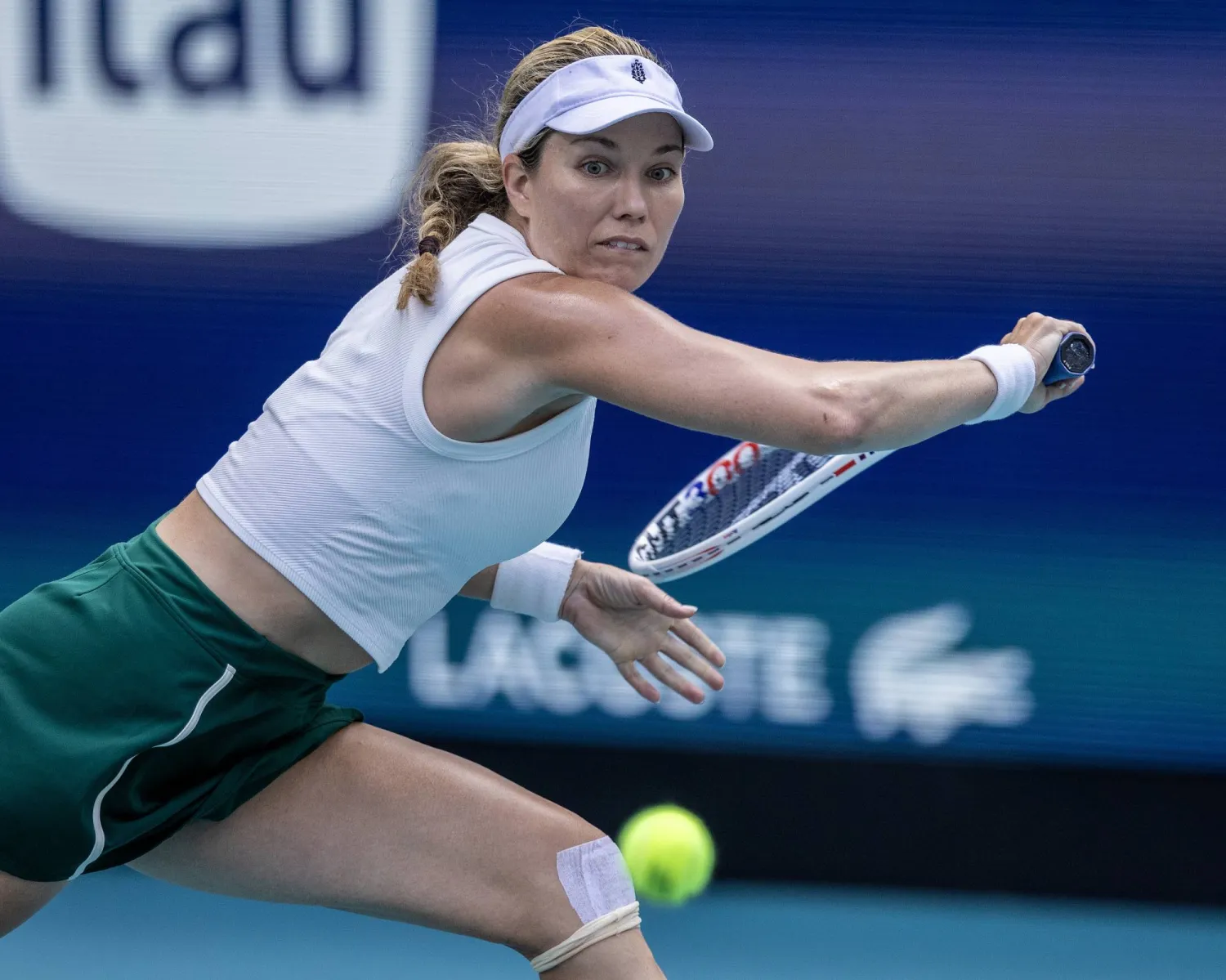 دانييل كولينز تواصل مشوارها في تشارلستون (إ.ب.أ)