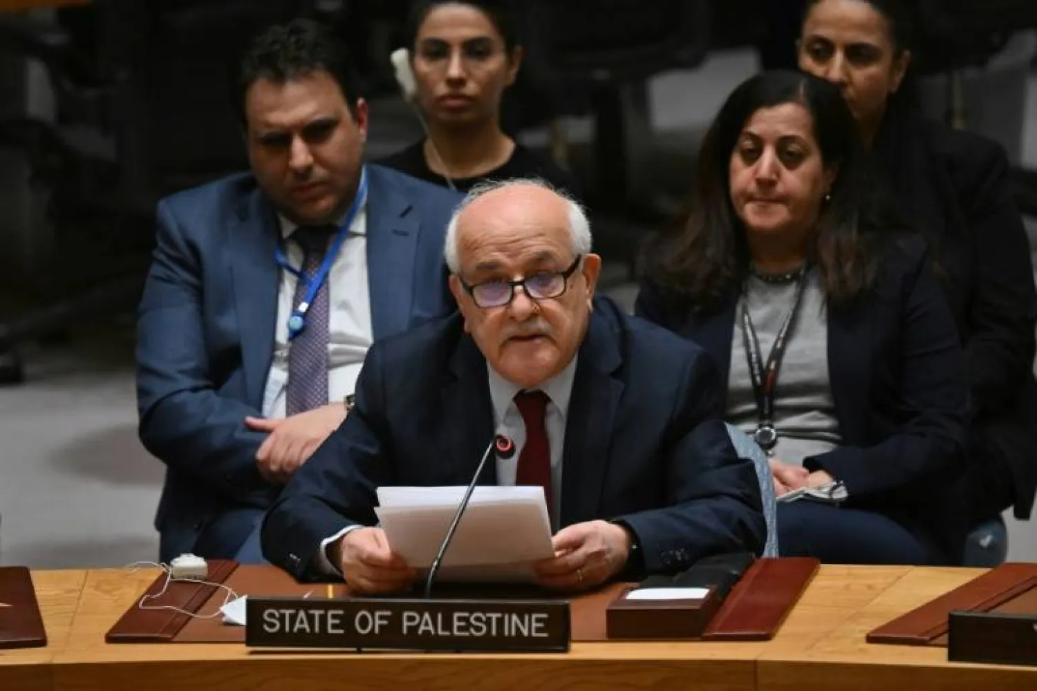 UN envoy Riyad Mansour has revived the Palestinian bid for full UN membership; for now the 'State of Palestine' has observer status - AFP
