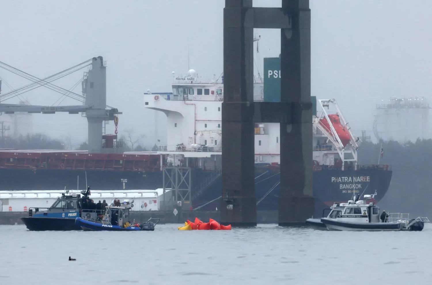 سفينة شحن في بالتيمور الأميركية (أرشيفية - رويترز)