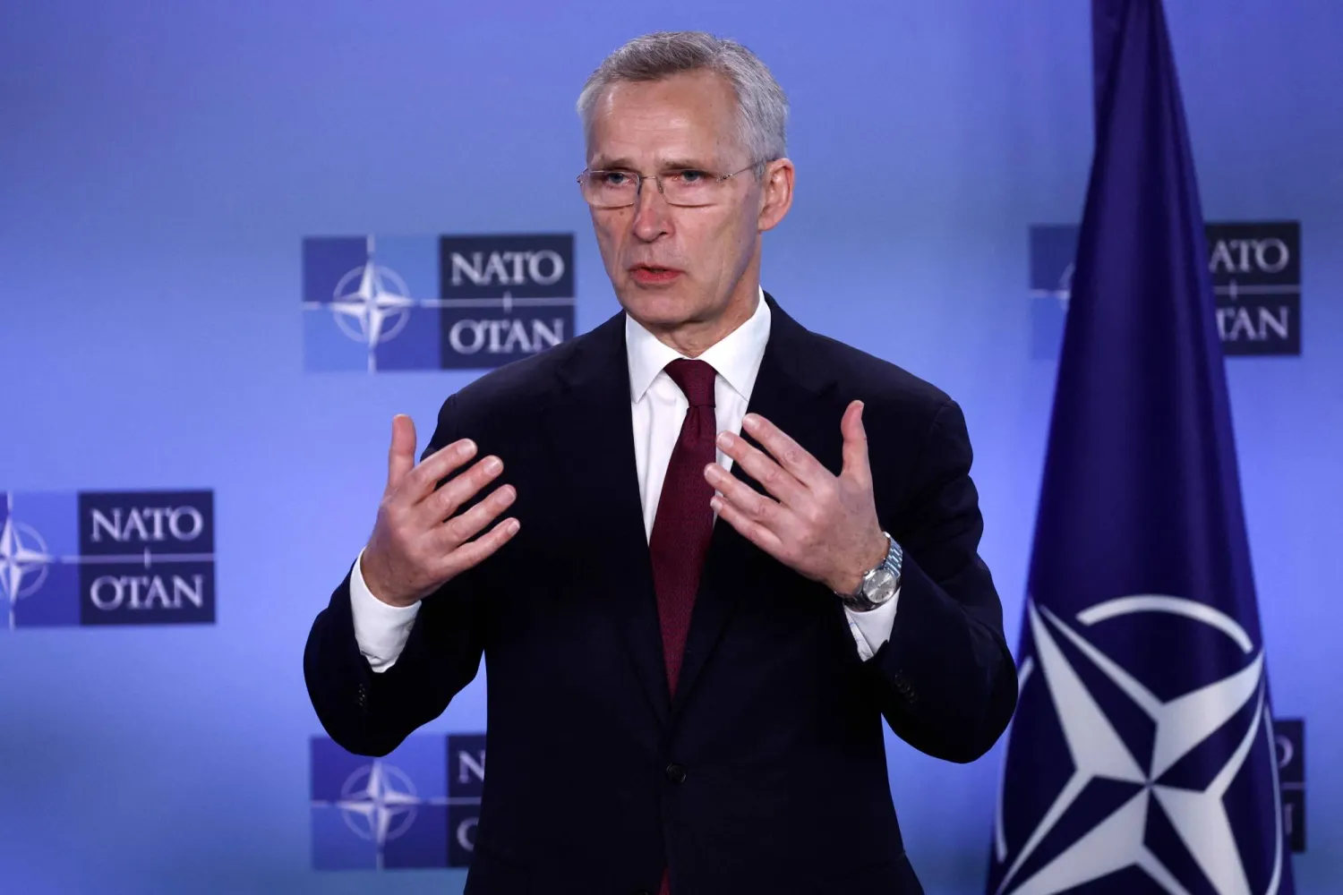 الأمين العام لحلف شمال الأطلسي ينس ستولتنبرغ (أ.ف.ب)