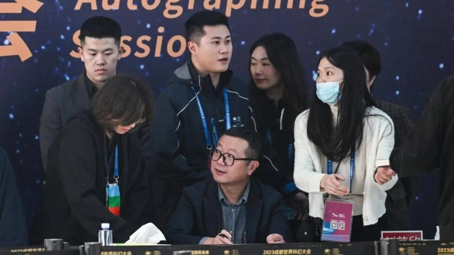 Chinese writer Liu Cixin. Hector RETAMAL / AFP
