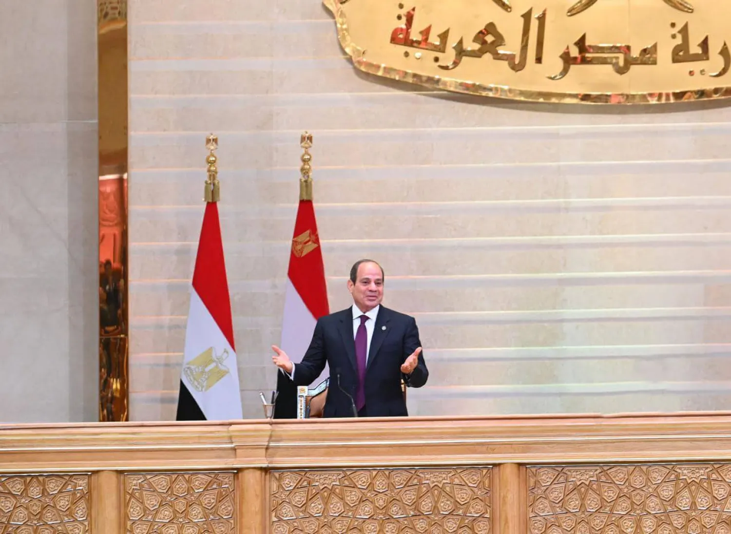 السيسي عقب حلف اليمين الدستورية (الرئاسة المصرية)