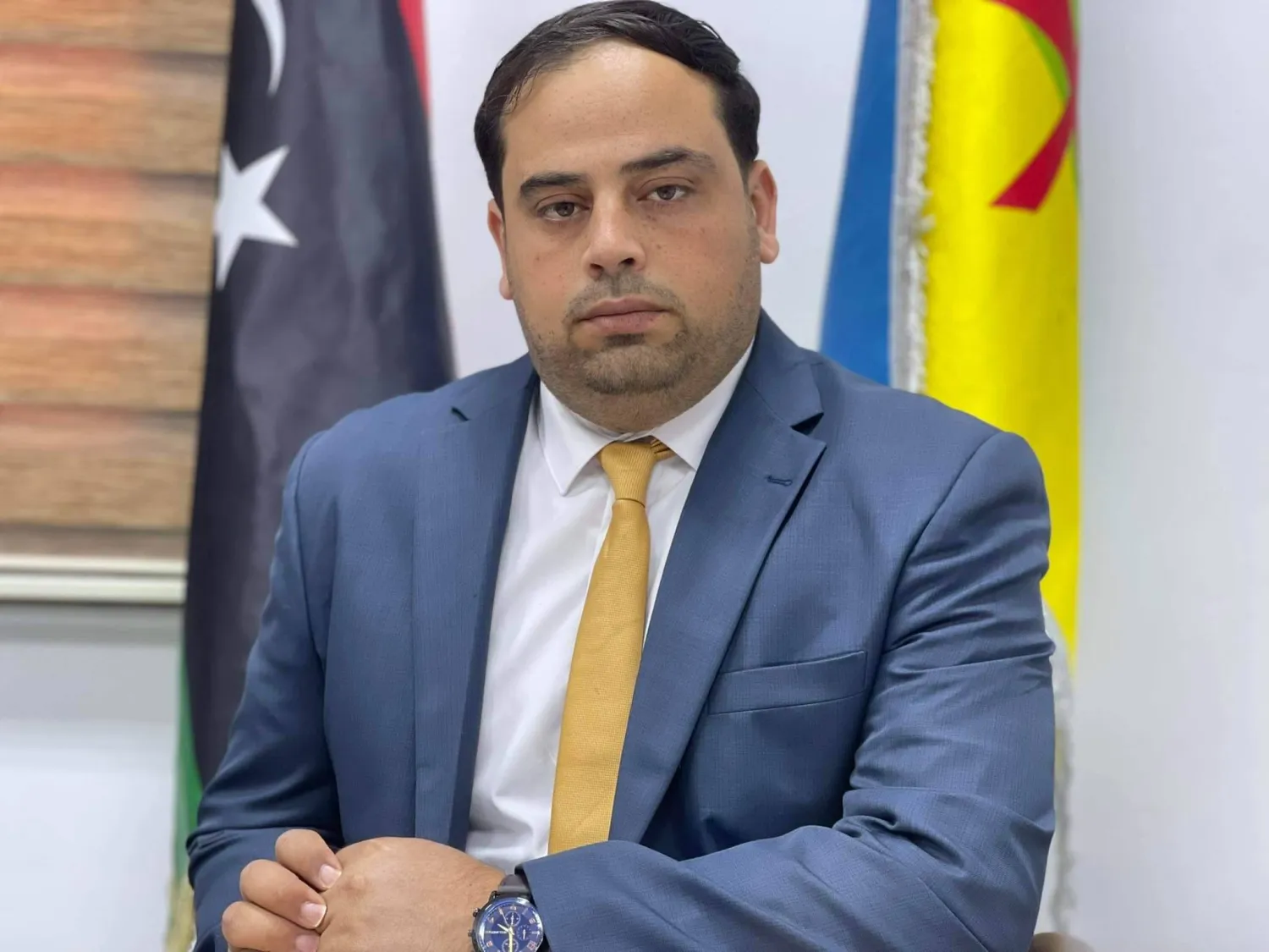 الهادي برقيق رئيس المجلس الأعلى لأمازيغ ليبيا (الشرق الأوسط)