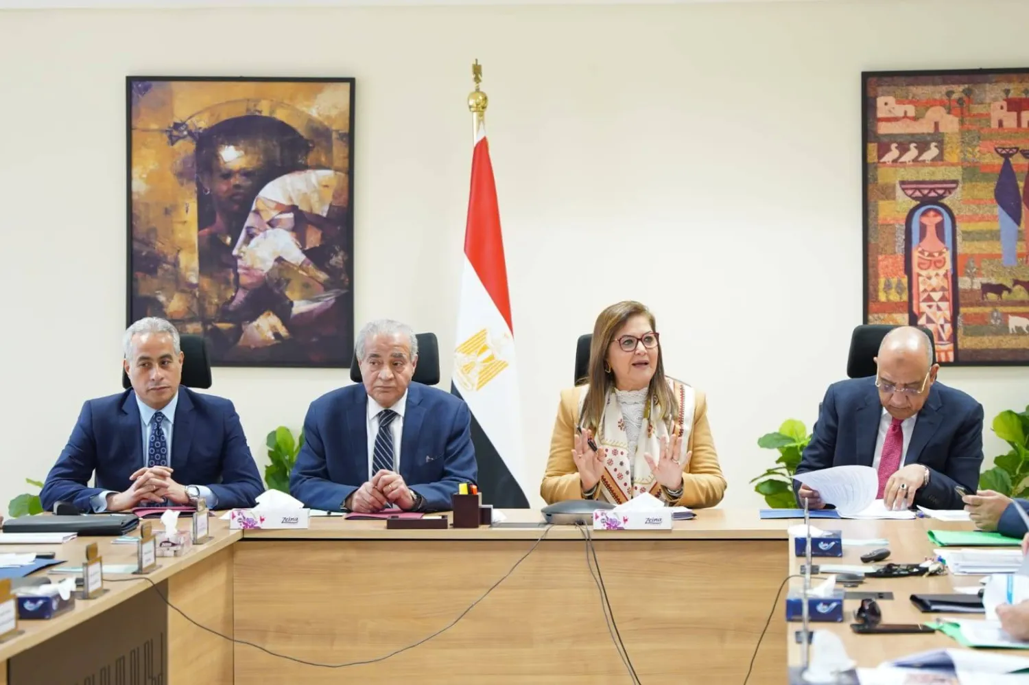 جانب من اجتماع القومي للأجور بمصر (وزارة التخطيط)