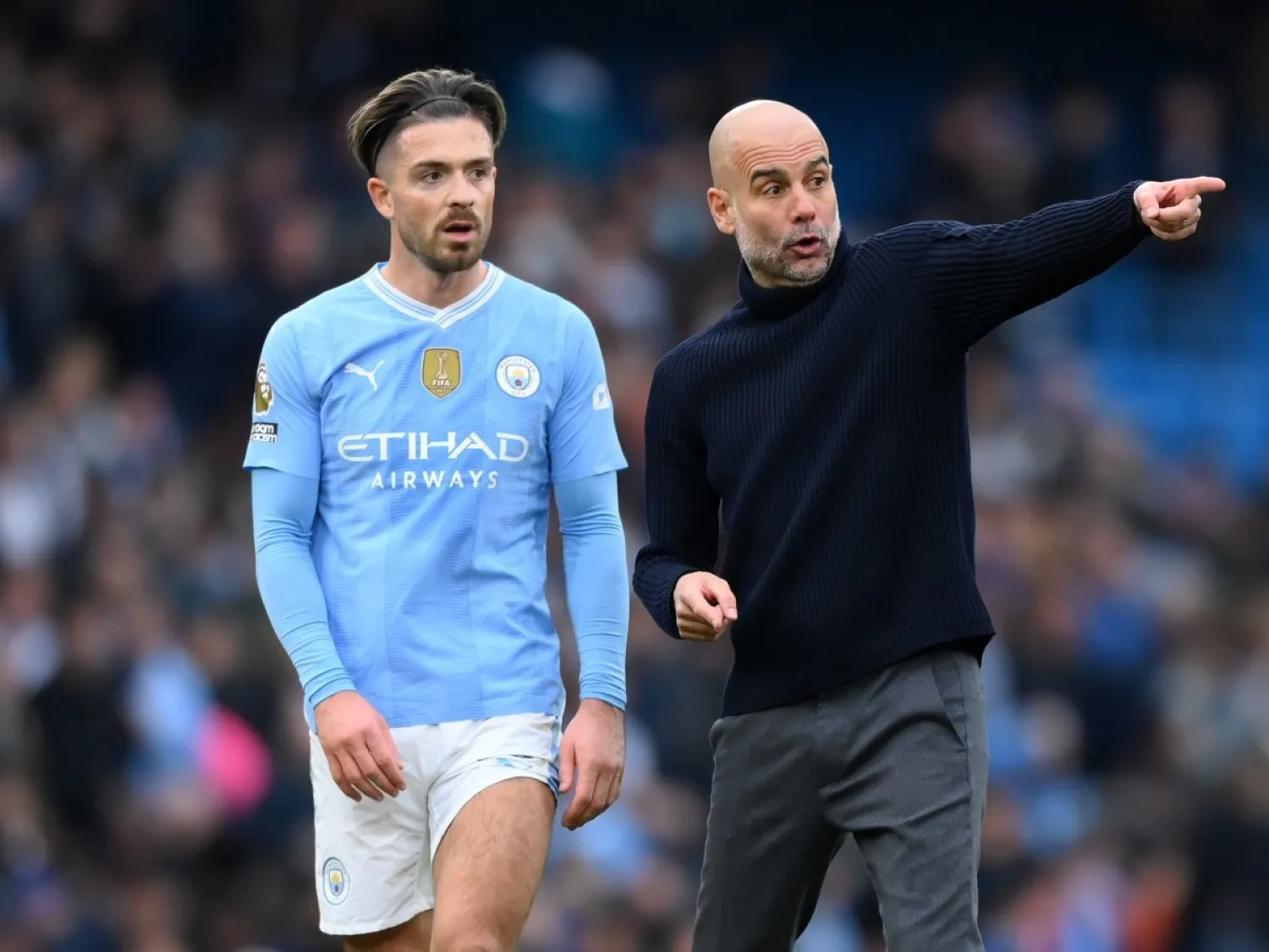 غوارديولا وغريليش (غيتي)