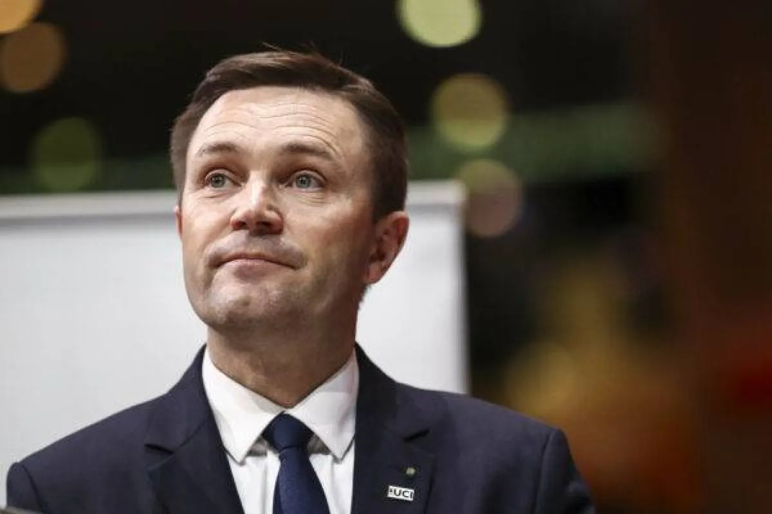 ديفيد لابارتين رئيس الاتحاد الدولي للدراجات (رويترز)