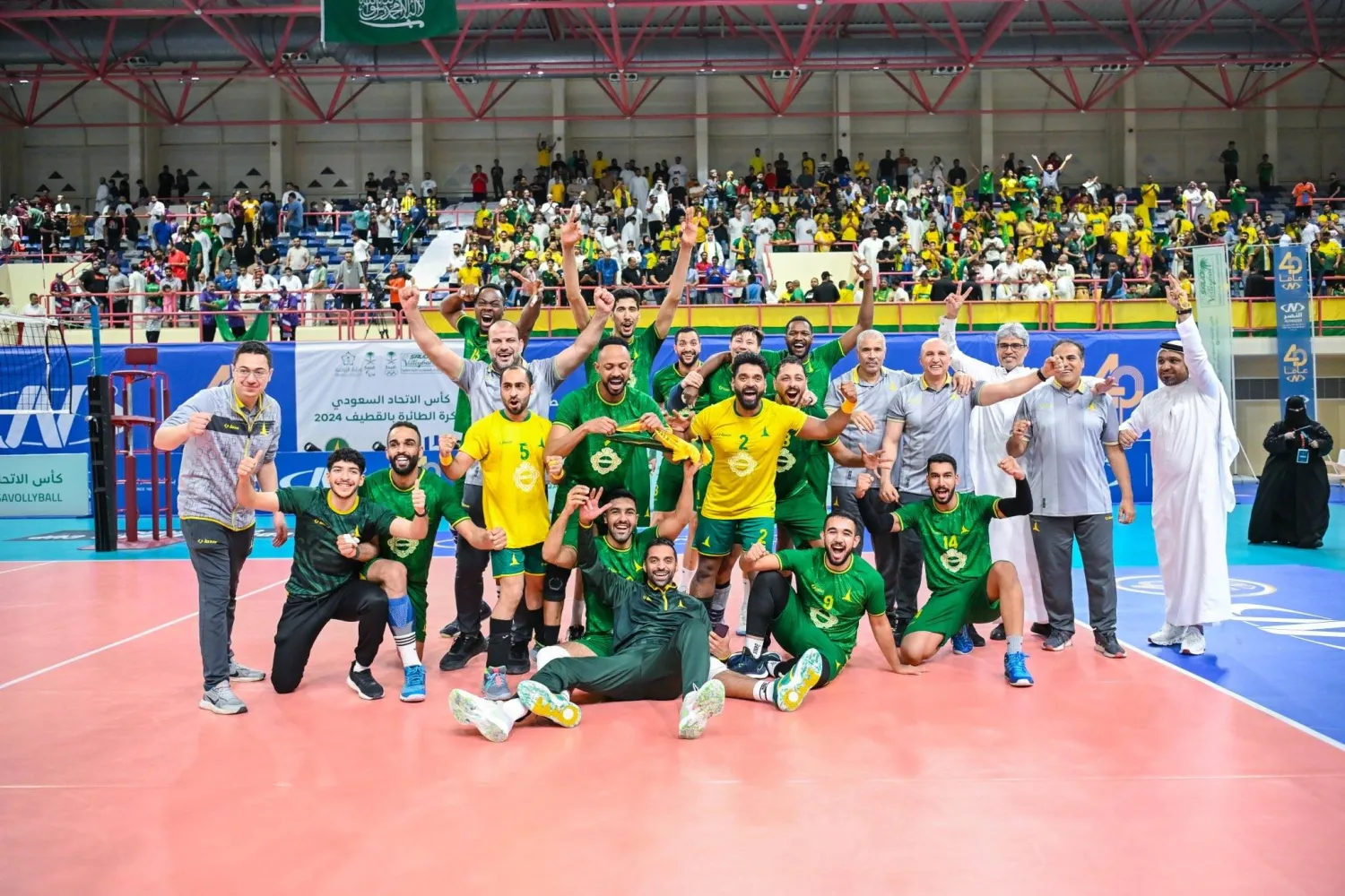 الخليج بطلاً لكأس الاتحاد السعودي للكرة الطائرة (نادي الخليج)