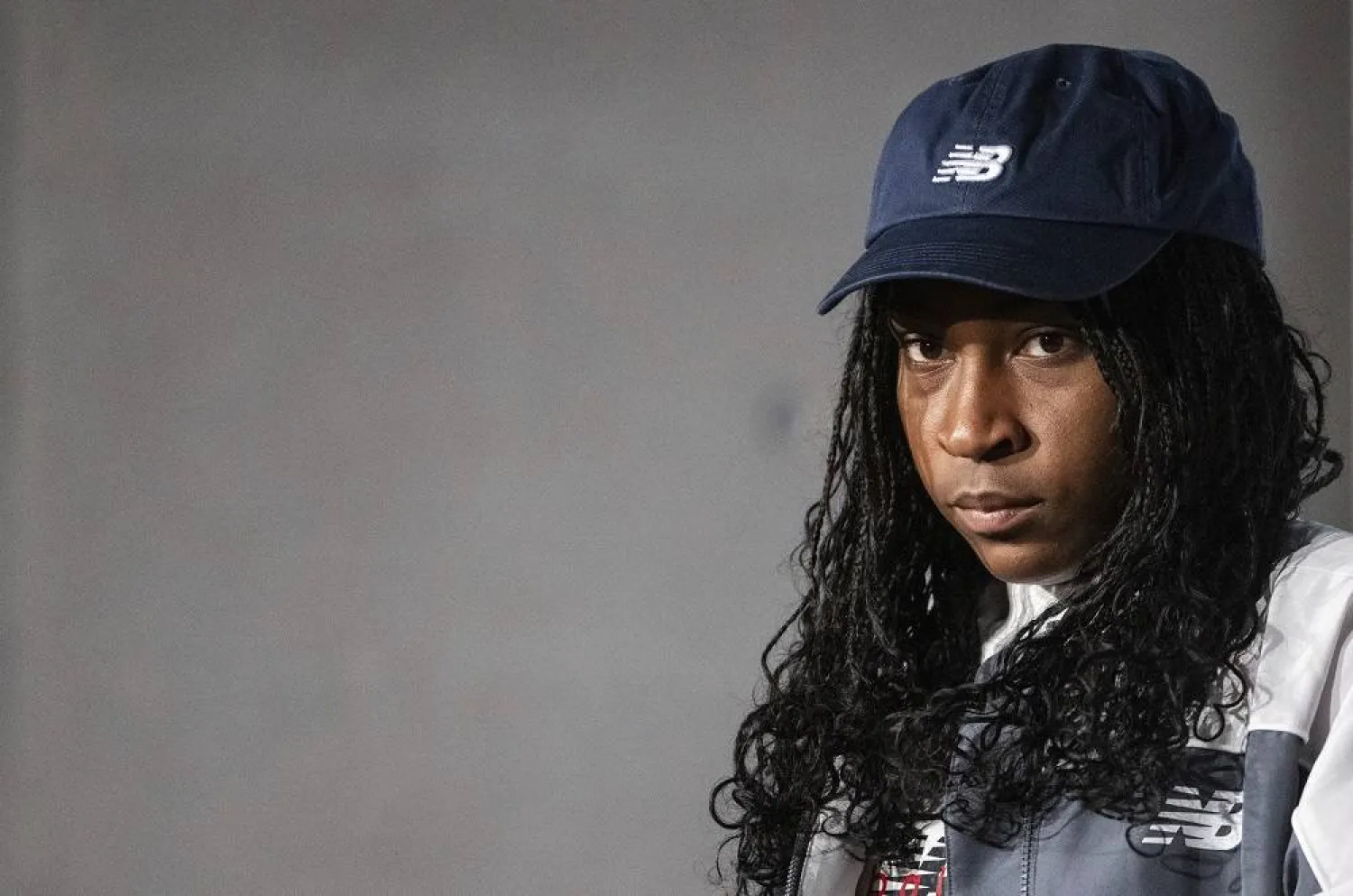 Coco Gauff of the USA attends a press conference at the Porsche Tennis Grand Prix WTA tennis tournament in Stuttgart, Germany, Tuesday, April 16, 2024. (dpa via AP)