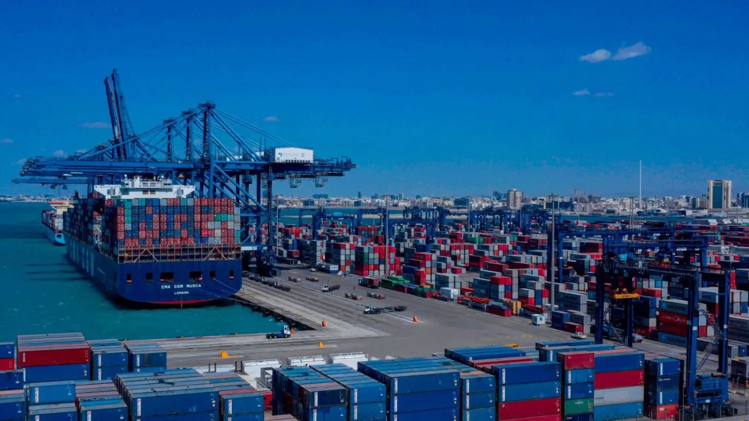 جانب من ميناء جدة الإسلامي (موقع الهيئة العامة للموانئ)