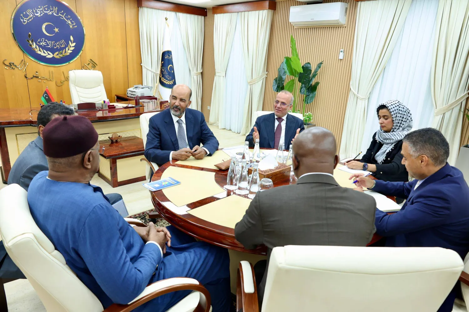 اجتماع الكوني واللافي مع باتيلي (المجلس الرئاسي)