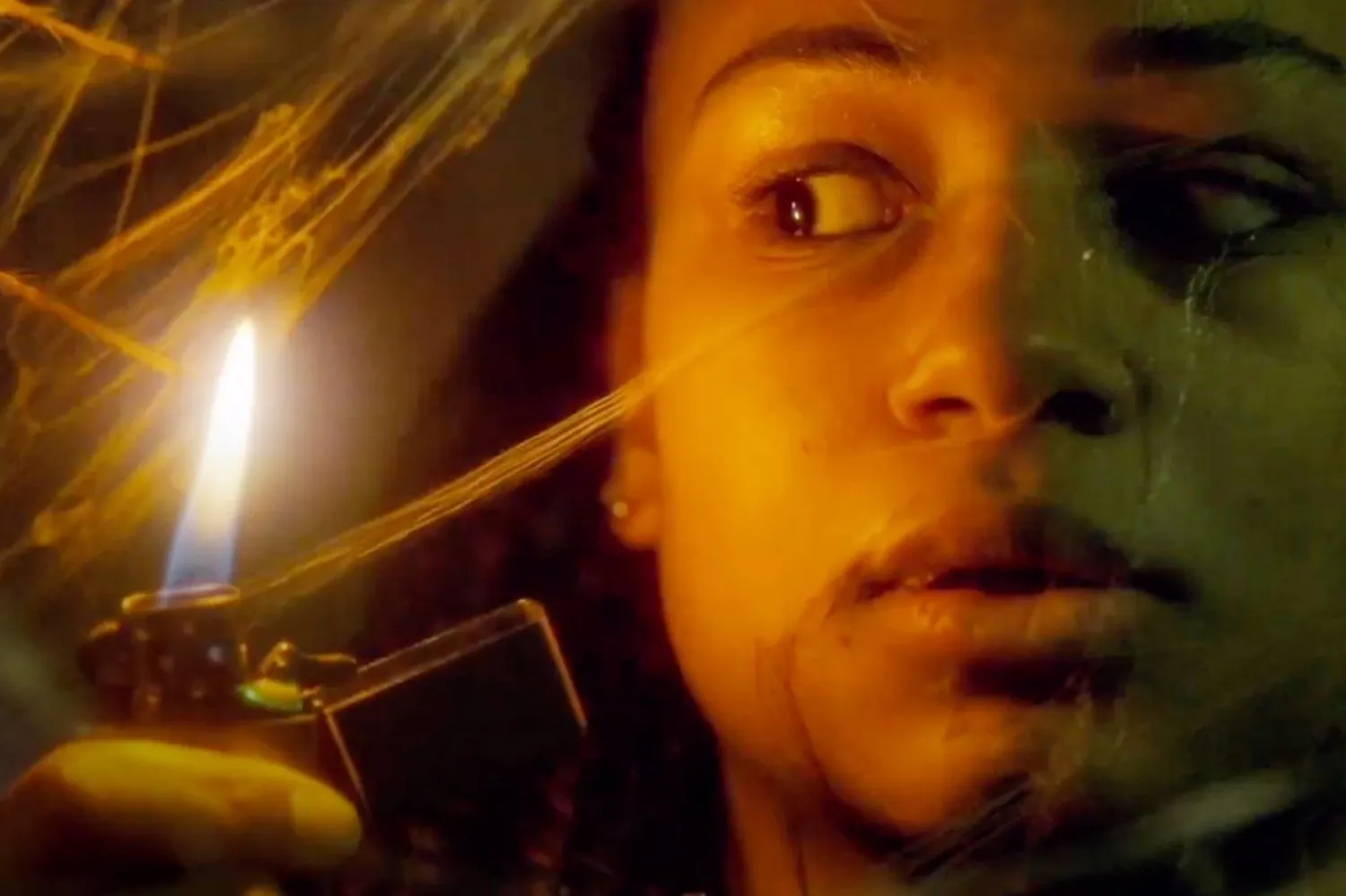 Filmi olabildiğince gerçekçi kılmak için çekimler sırasında sette 200 gerçek örümcek kullanıldı (My Box Films)