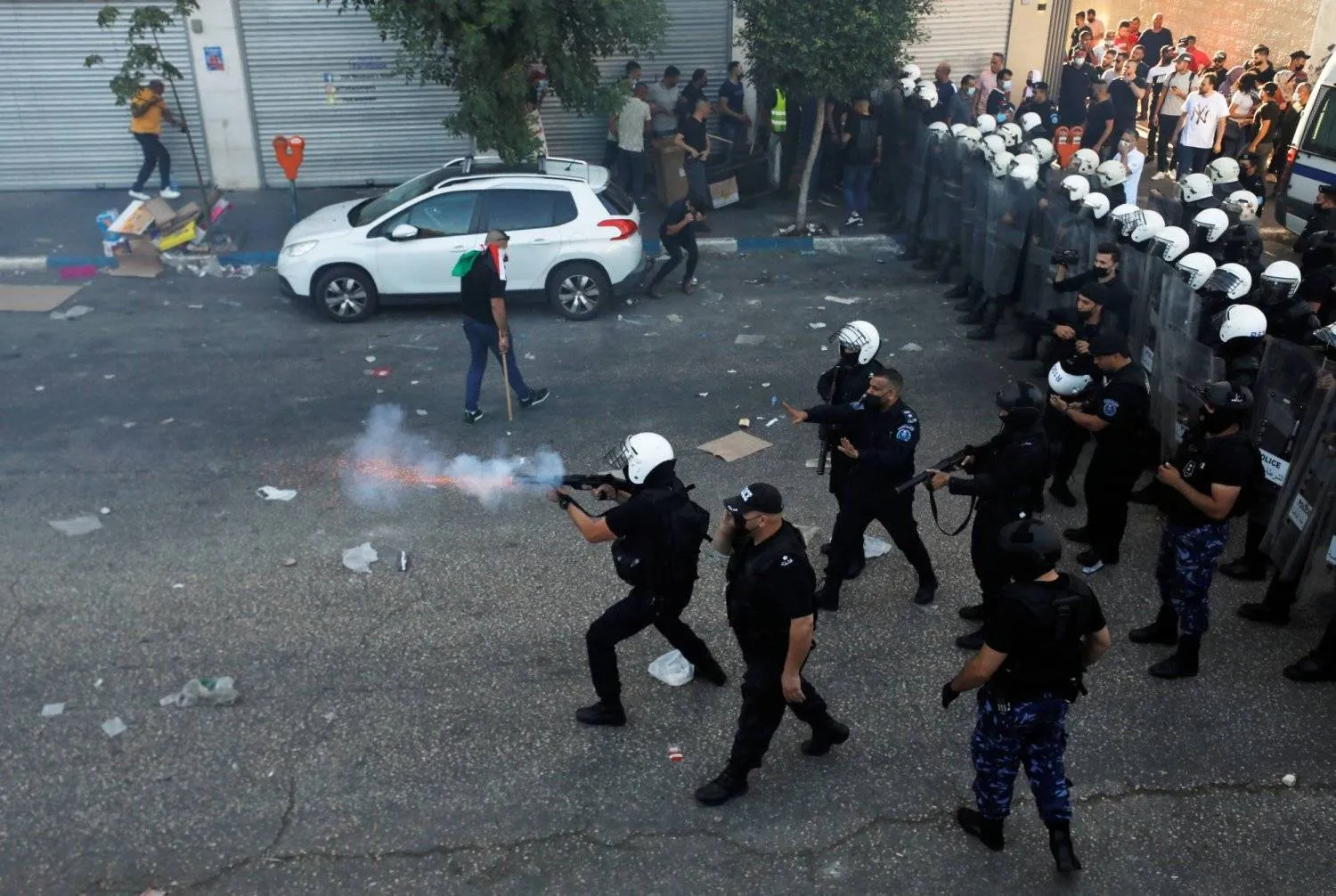 Palestinian security forces and gunmen have exchanged gunfire several times in the last year, but deaths are rare. (Reuters file photo)