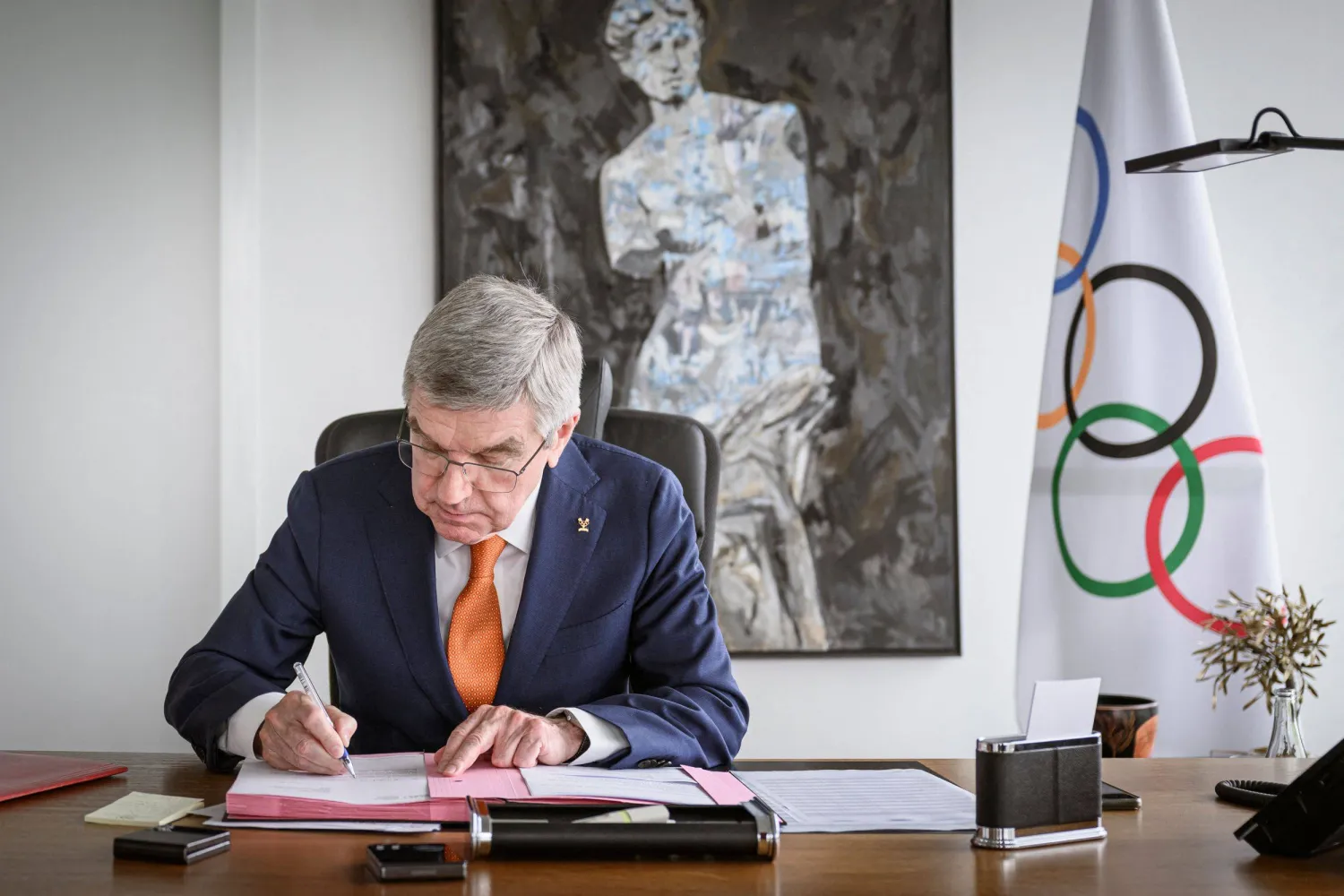 توماس باخ رئيس اللجنة الأولمبية الدولية (أ.ف.ب)