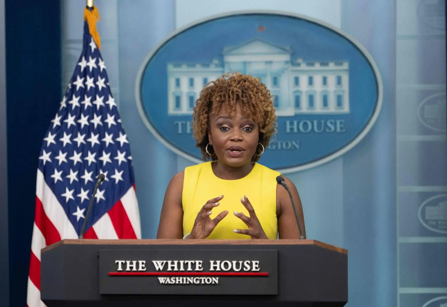 Beyaz Saray sözcüsü Karine Jean-Pierre (AFP)