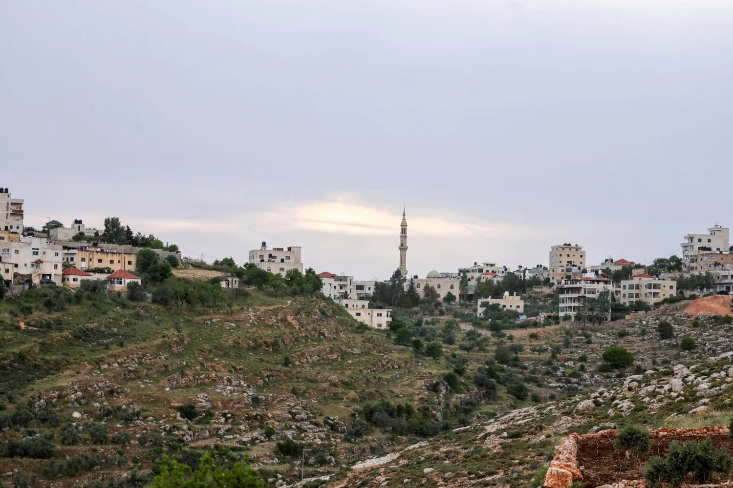 Israeli settlers 'have effectively blocked access to vast stretches of land around Deir Jarir', says Palestinian resident. (AFP)