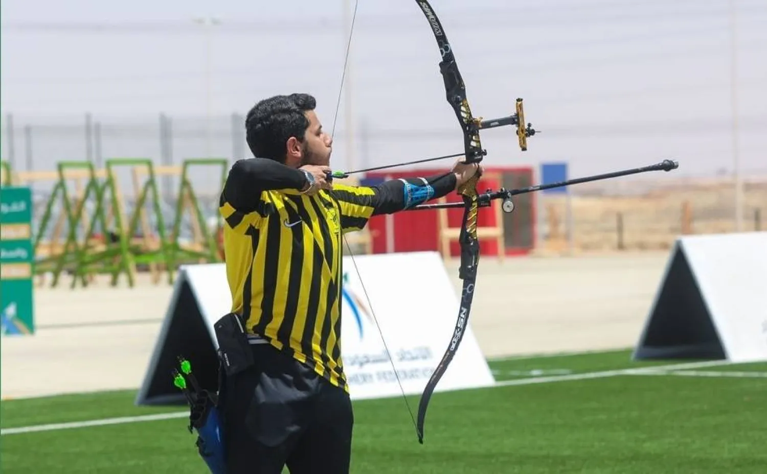 من منافسات بطولة كأس الاتحاد السعودي للسهام (الشرق الأوسط)