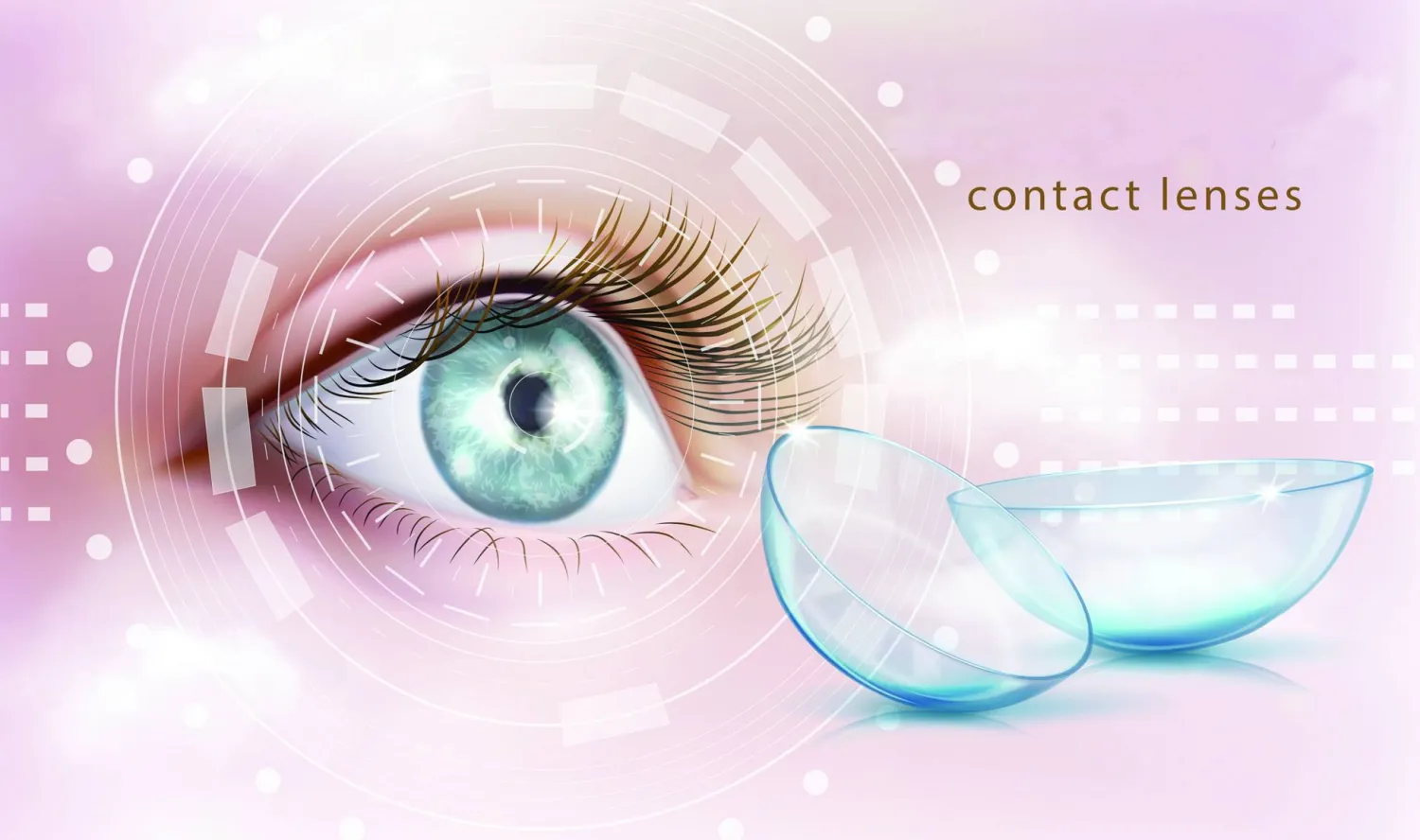 عدسات لاصقة ذكية تزود بطاقة رمشات العين