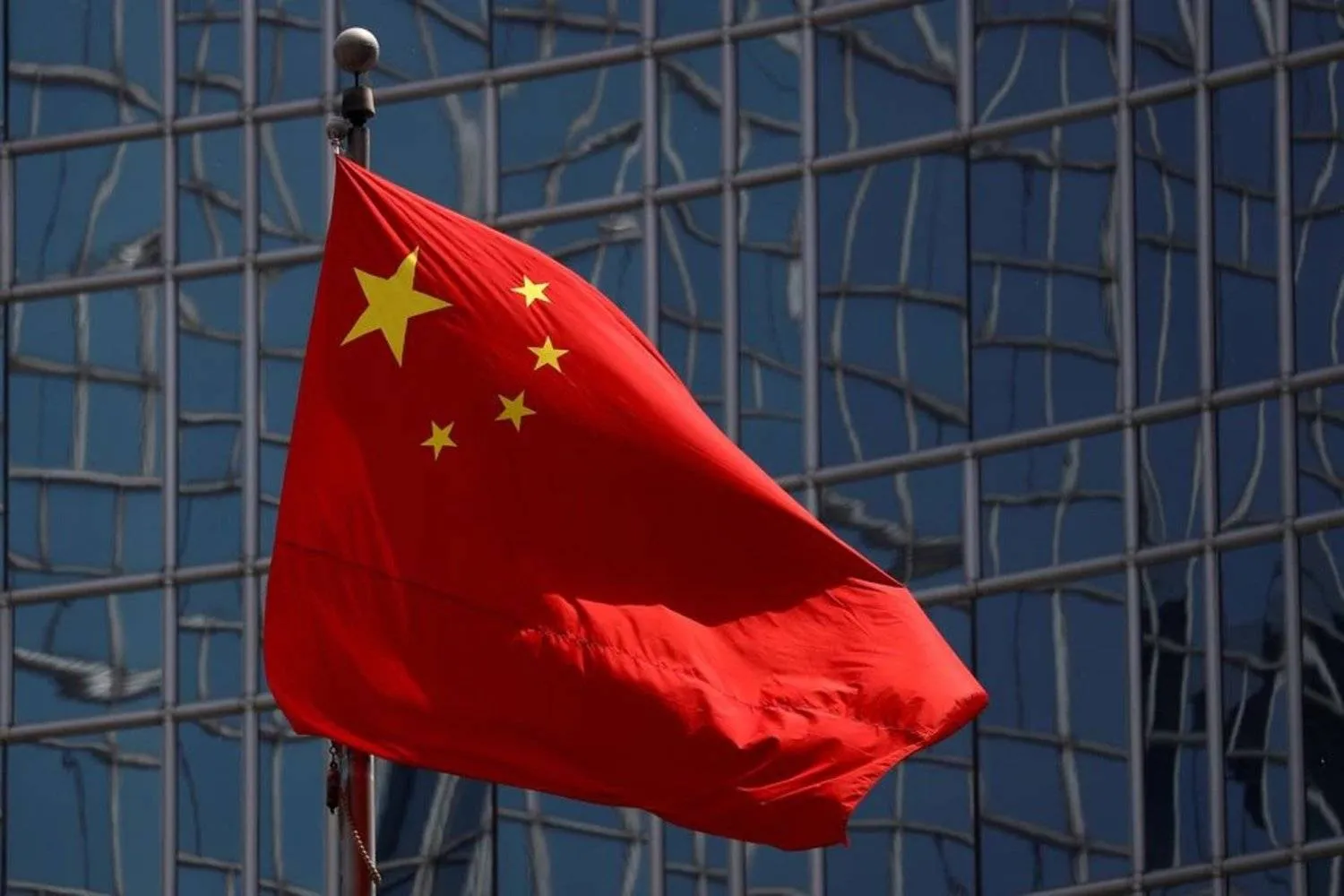 The Chinese national flag is seen in Beijing, China April 29, 2020. (Reuters)