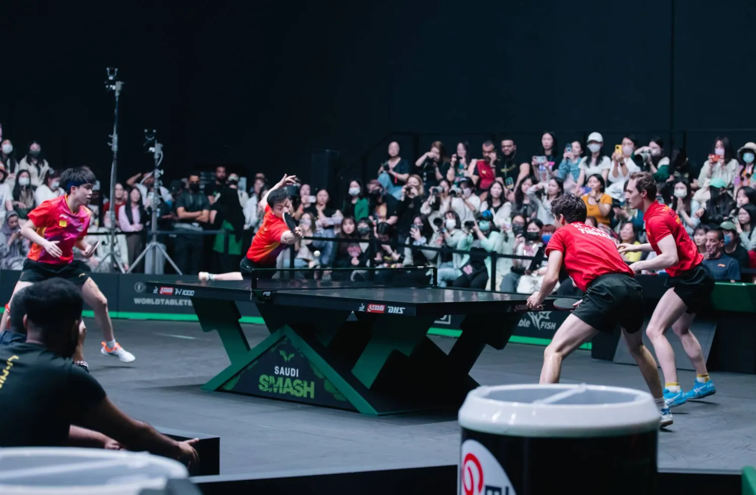 جانب من منافسات بطولة سماش السعودية 2024 (الشرق الأوسط)