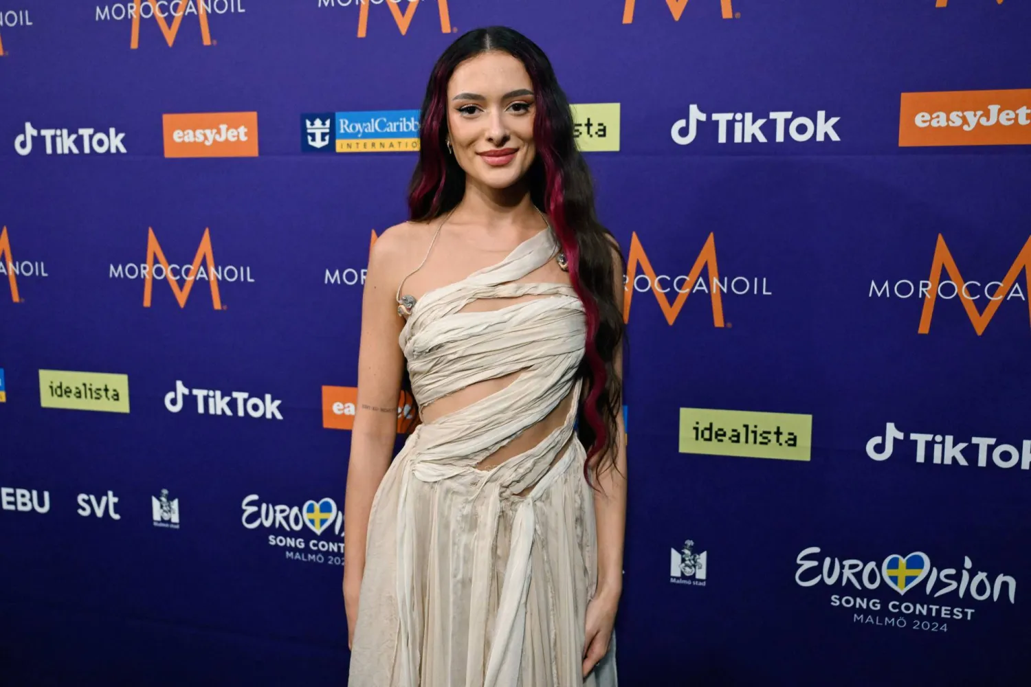 الفنانة الشابة عيدن غولان التي تمثل إسرائيل (أ.ف.ب)