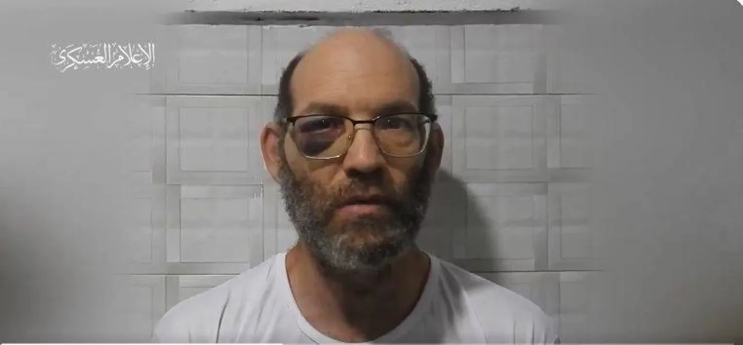 المحتجز الإسرائيلي لدى حماس نداف بوببلويل (المركز الفلسطيني للإعلام)