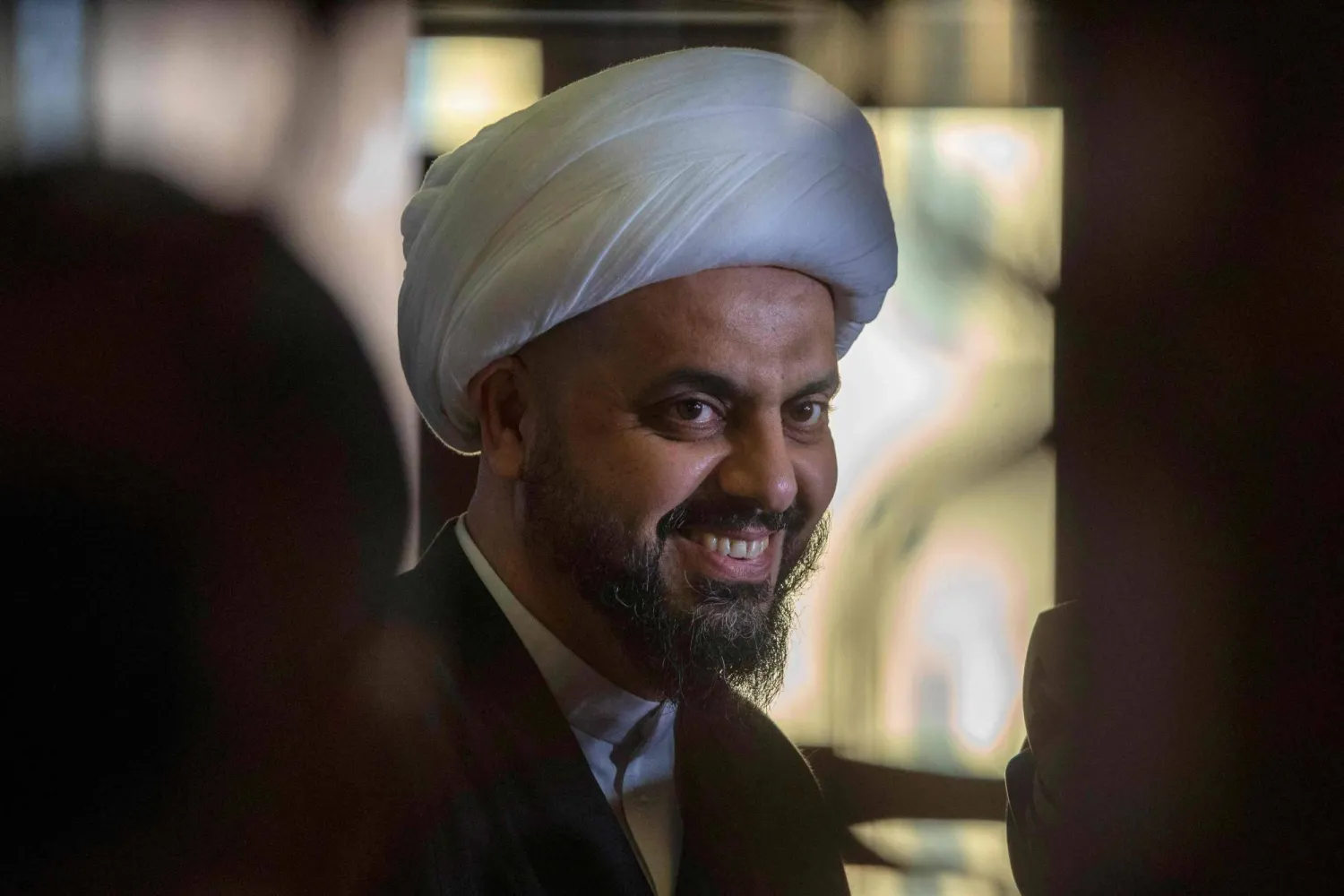 قيس الخزعلي زعيم حركة «العصائب» (أ.ف.ب)