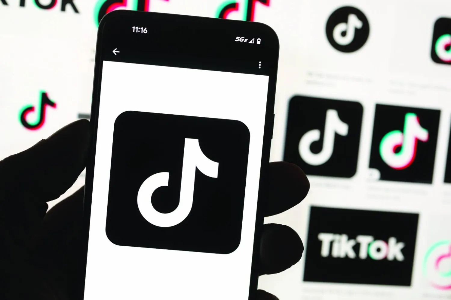 TikTok app. (AP)