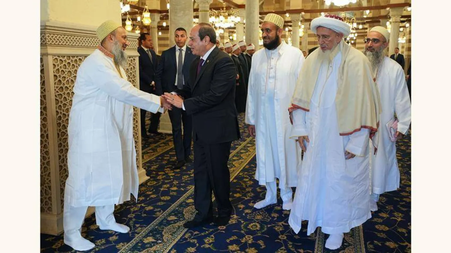 جانب من افتتاح مسجد السيدة زينب (الرئاسة المصرية)