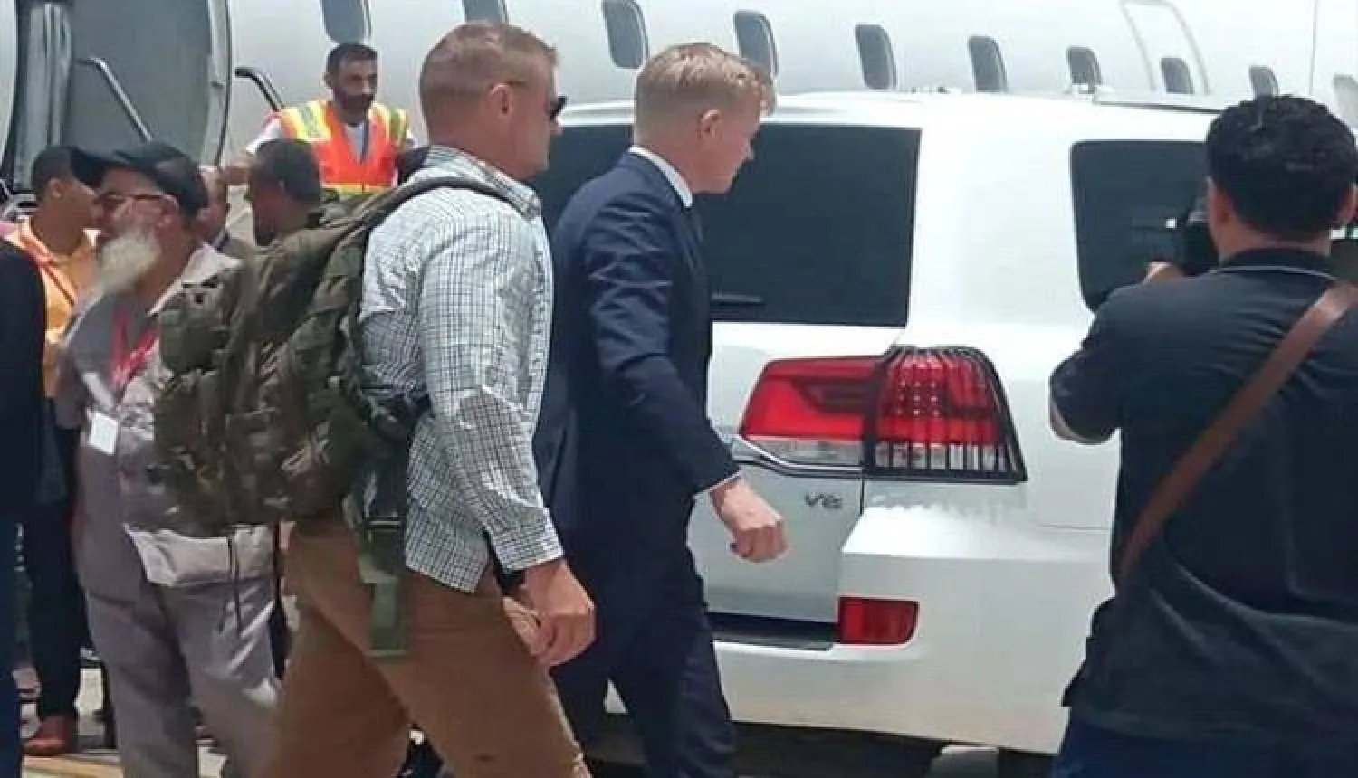 المبعوث الأممي إلى اليمن هانس غروندبرغ في عدن (إكس)