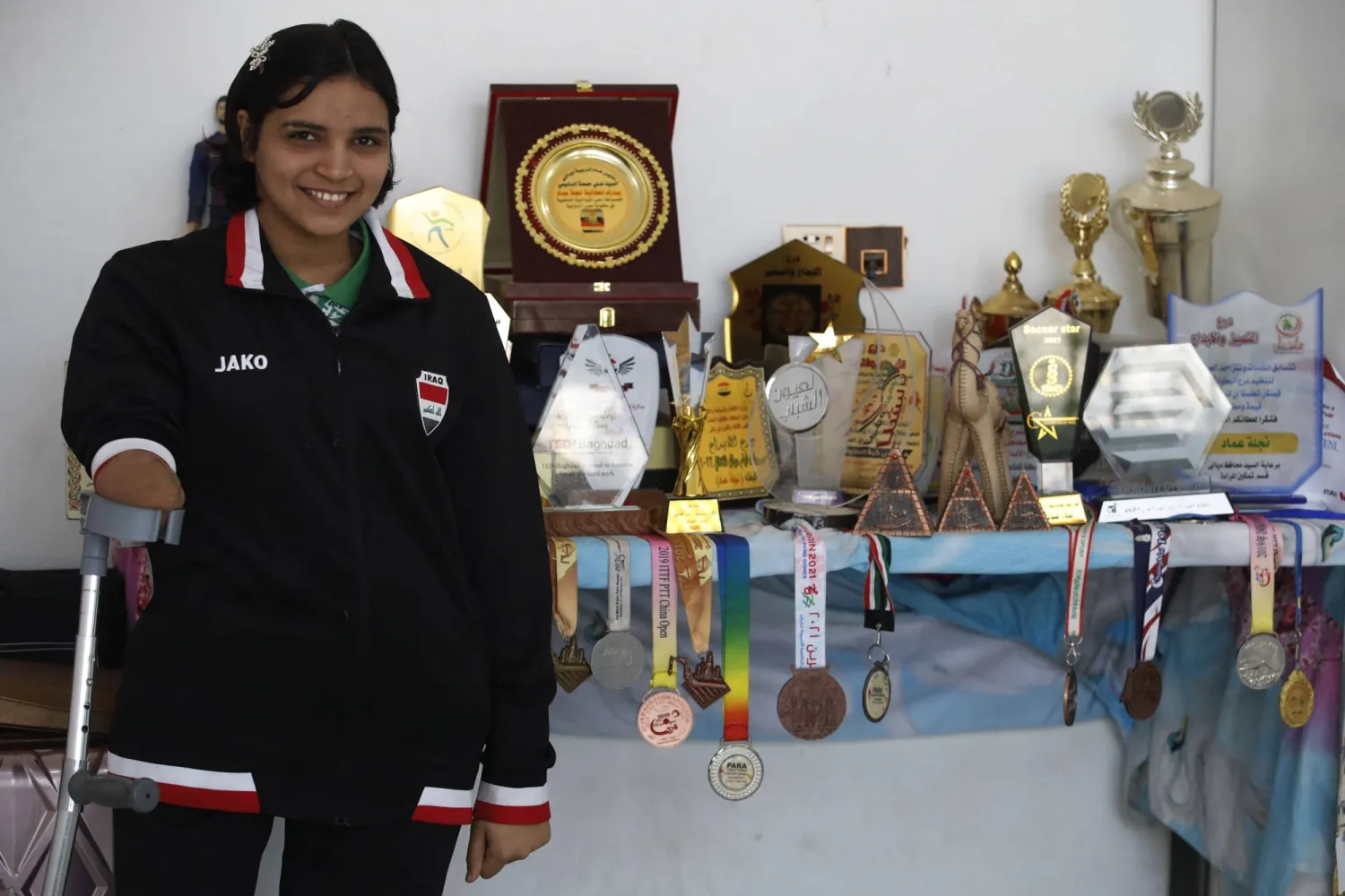 والد نجلاء أكد أن الهدف في باريس هو الذهب (أ.ف.ب)