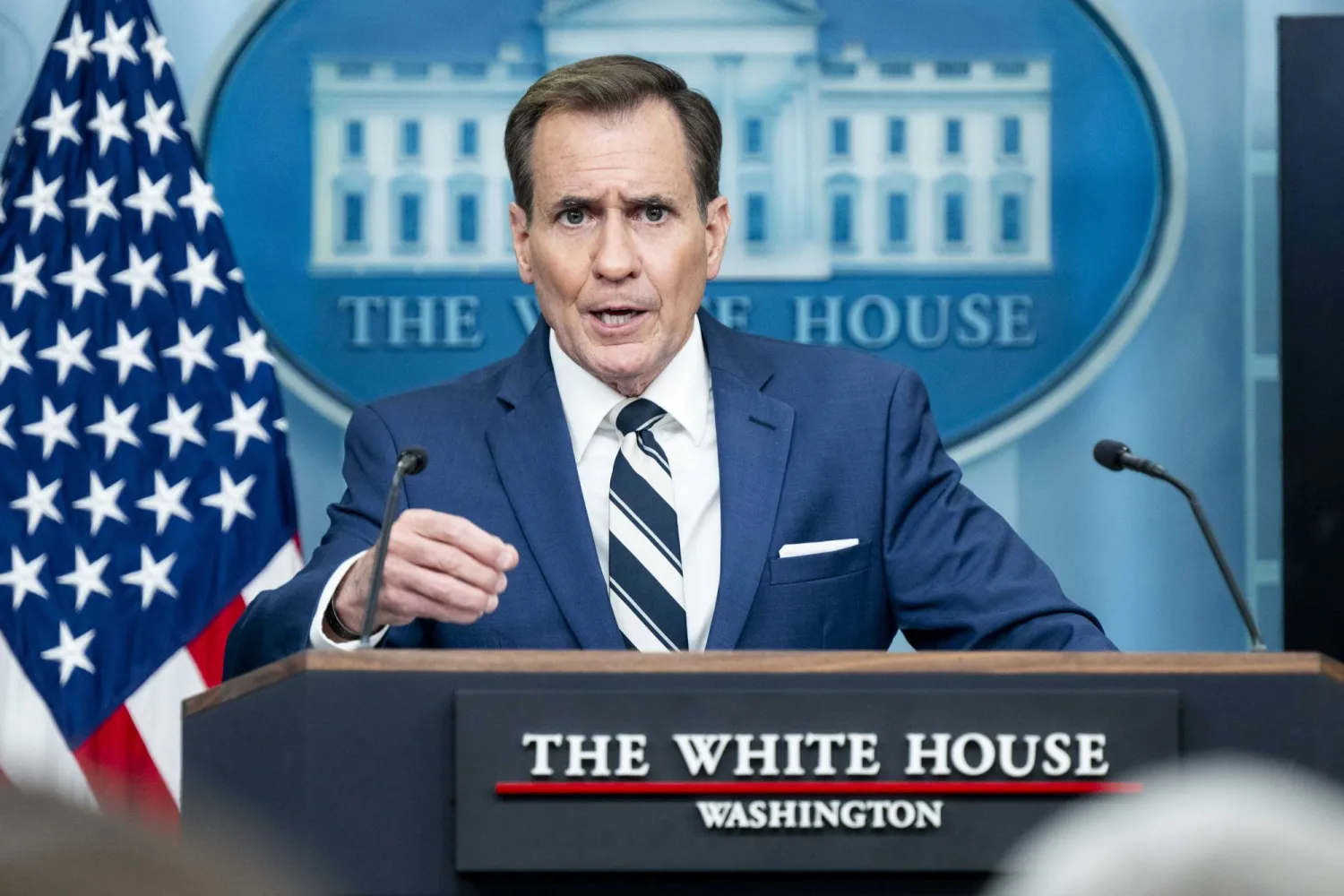 جون كيربي المتحدث باسم الأمن القومي بالبيت الأبيض (د.ب.أ)