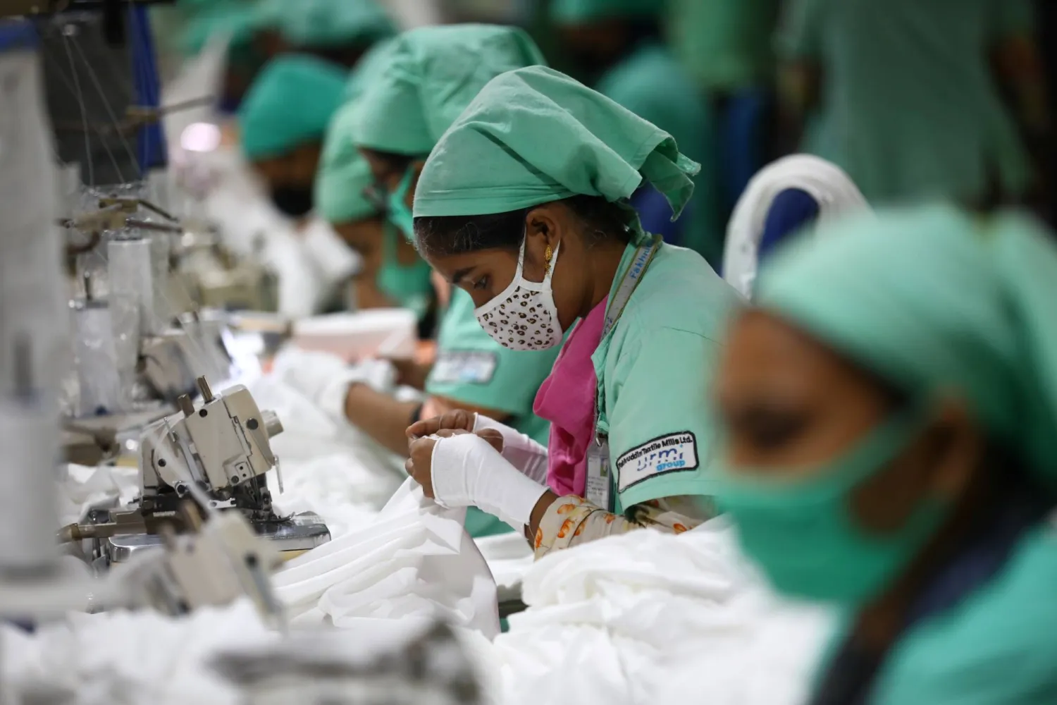 Representation photo: Garment employees work in a sewing section of the Fakhruddin Textile Mills Limited in Gazipur, Bangladesh, February 7, 2021. Picture taken February 7, 2021. REUTERS/Mohammad Ponir Hossain