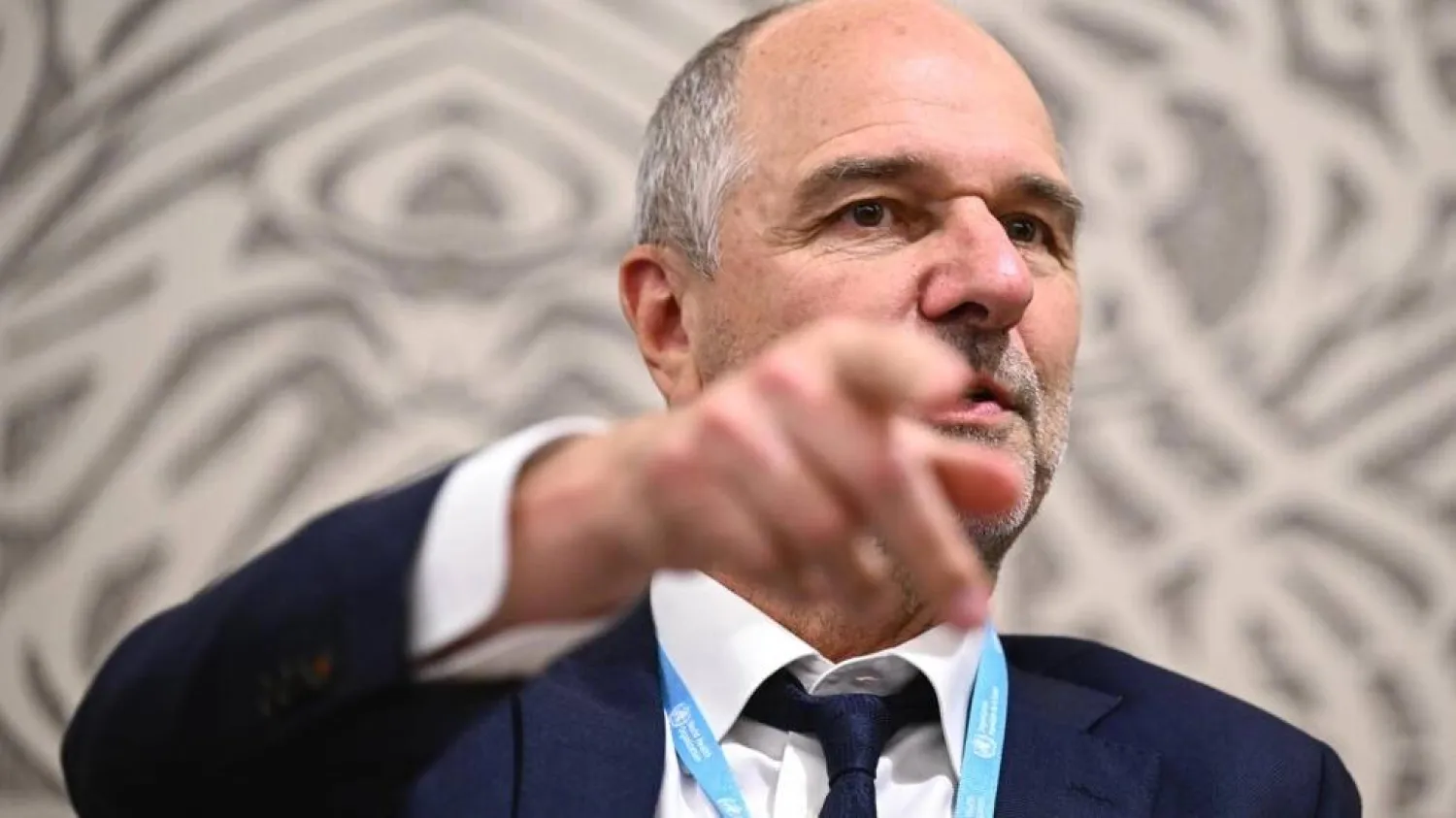 Rik Peeperkorn is the WHO's representative in the Palestinian territories. Fabrice COFFRINI / AFP
