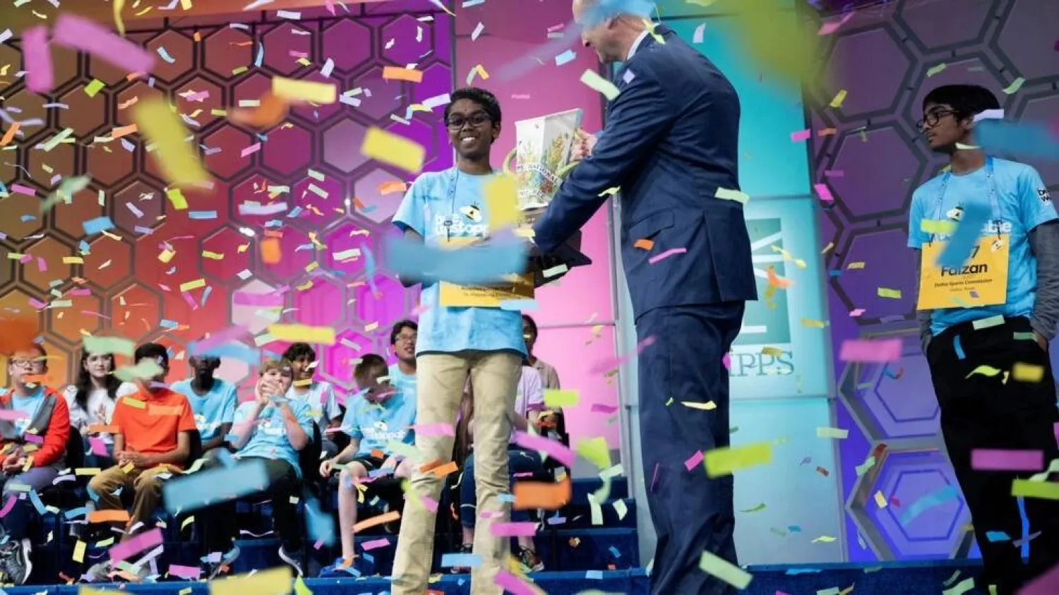 Bruhat Soma, who also competed in the past two annual competitions, will take home a $50,000 prize and a championship trophy. Brendan Smialowski / AFP
