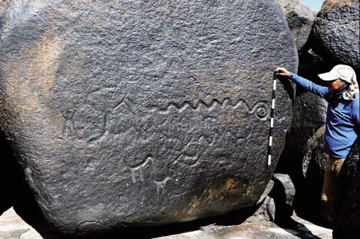 Bölge halklarının yaptığı kaya oymaları arasında en çok yılanlar göze çarpıyor (Antiquity)