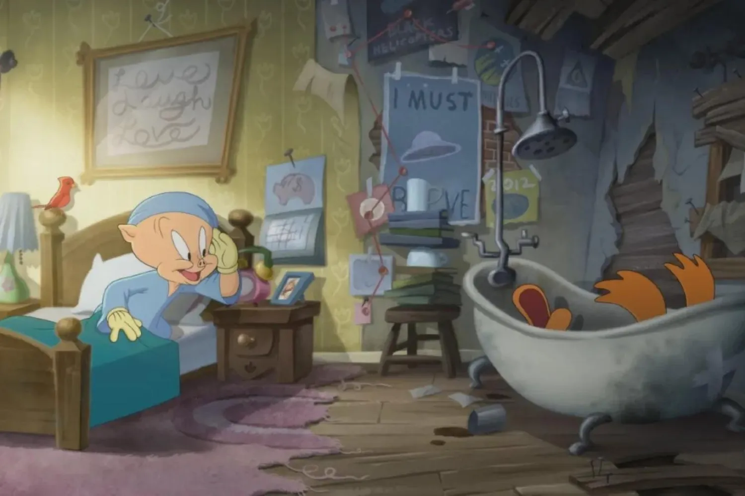 Kevin Costello'nun yazdığı filmin seslendirme kadrosunda Eric Bauza'nın yanı sıra Candi Milo, Peter MacNicol, Fred Tatasciore ve Laraine Newman var (Warner Bros Animation)