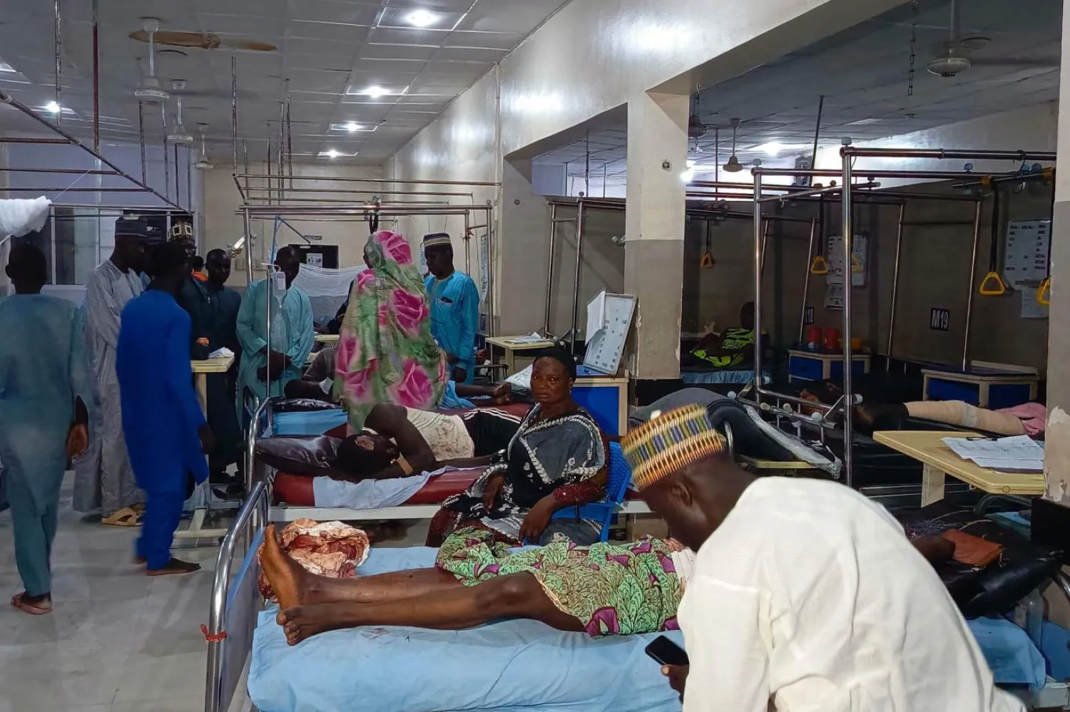 Maiduguri'ye sevk edilenler tedaviye alındı (AFP)