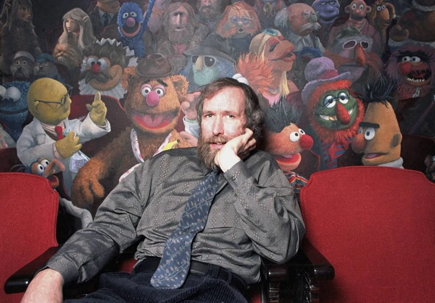 Muppets creator Jim Henson poses in his 69th Street office in New York on Dec. 30, 1985. Henson is the subject of the documentary "Jim Henson: Idea Man." (AP Photo/Burnett, File) 