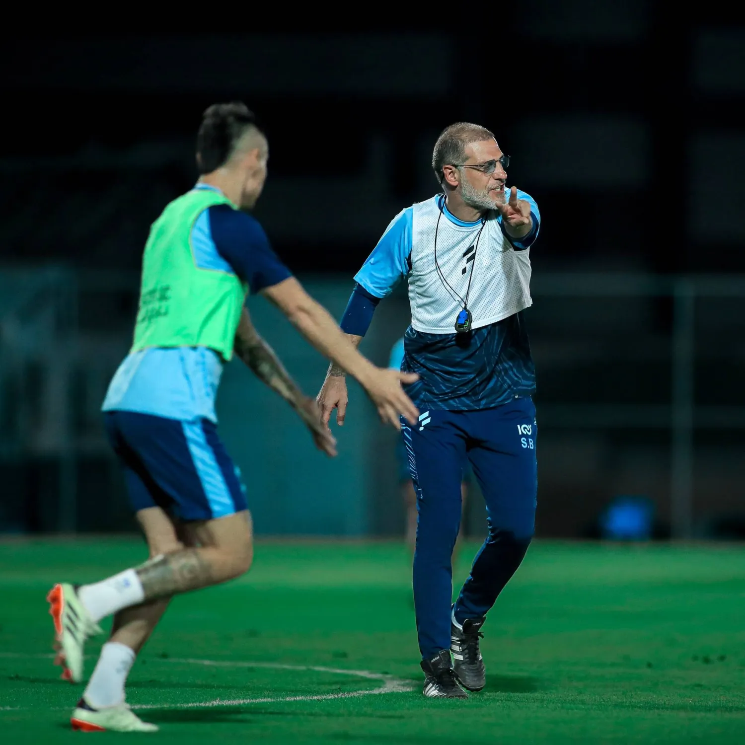 بيليتش خلال تدريبات نادي الفتح (نادي الفتح)