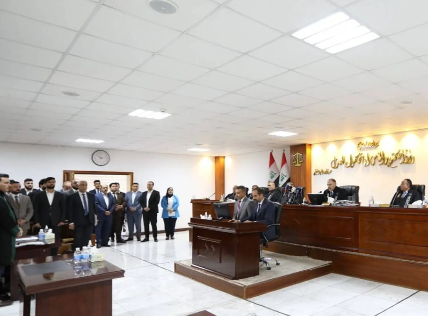 جانب من إحدى جلسات المحكمة الاتحادية العراقية (أرشيفية - موقع القضاء)