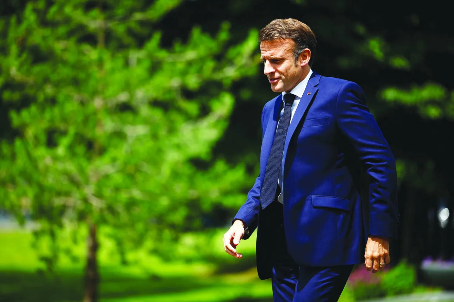 
الرئيس الفرنسي إيمانويل ماكرون ستكون له مشاورات مكثفة مع كثير من قادة العالم بمناسبة مشاركتهم في احتفالات ذكرى «إنزال نورماندي» (رويترز)