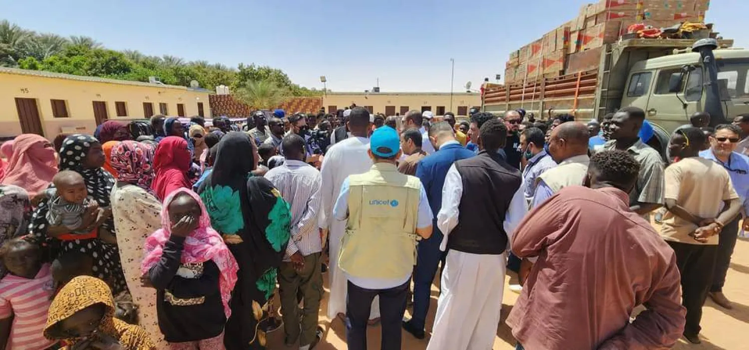 عدد من نازحي السودان في الكفرة (الحكومة)