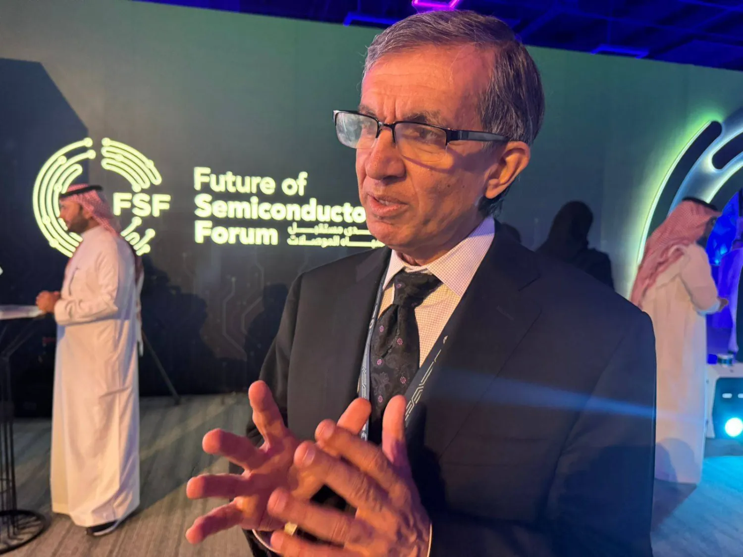 CEO of Rapid Silicon Naveed Sherwani (Asharq Al-Awsat) 