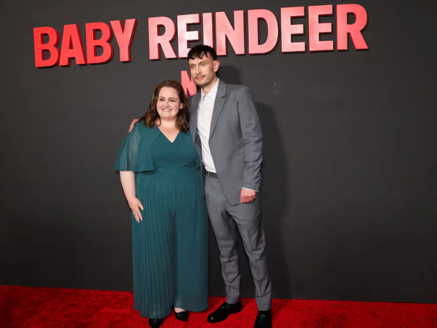 ]Cast members Richard Gadd and Jessica Gunning attend a photo call for the television series Baby Reindeer in Los Angeles, California, US, May 7, 2024. REUTERS/Mario Anzuoni/File Photo Purchase Licensing Rights